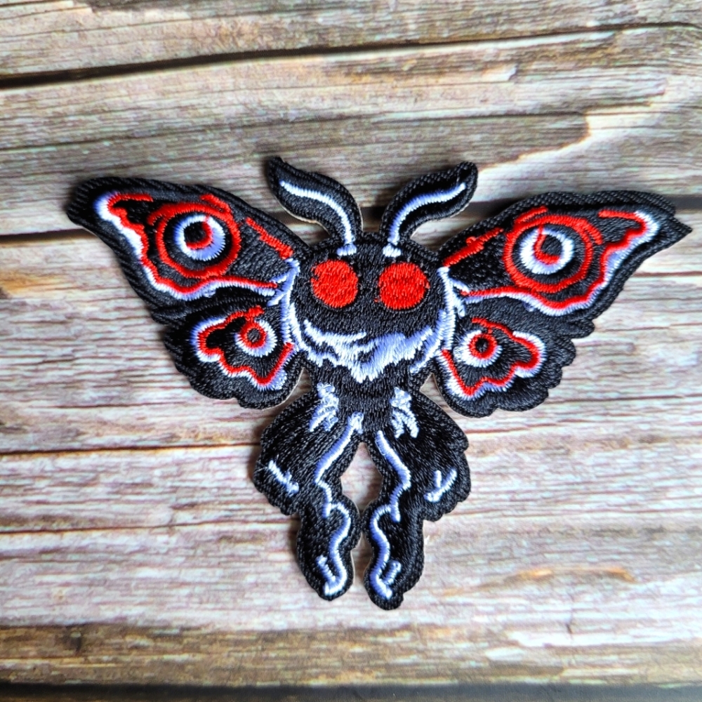 Moth Man Cryptid Cryptozoology 90'S Y2k Urban Legend Embroidered Patch